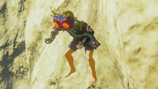 【ブレワイ】依頼を受けて、バイクに乗りながら奈落に落ちてみた【ドリカラ】【ボイスピ実況,ゼルダの伝説,ブレスオブザワイルド,BotW,バグ,検証 】