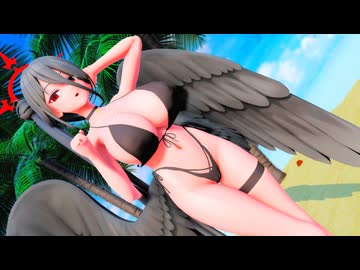 【MMDブルアカ】水着ハスミでcircus【モデル配布】