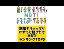 期限ギリッッギリにやっと動きだすMBTIランキングTOP5