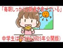 【動画News】「毎朝しっかりと朝食を食べている」中学生は78.8％(2025年公開版)(2025/08/24)