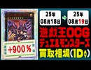 遊戯王 買取相場《126枚/1日》｜08月18日～08月19日 ＜20円以上騰落＞ #遊戯王OCG #DOOMOFDIMENSIONS #デュエリストアドバンス #黒魔導HERO御巫