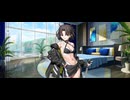 【FGO】水着両儀式《玉兎》（マイルーム）刃物。