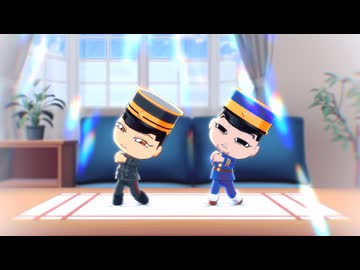 【MMDモデル配布あり】ちび尾形とちび勇作でどりーみんチュチュ【金カムMMD】【MMD夏祭り2025】