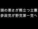 頭の悪さが際立つ立憲　参政党が野党第一党へ