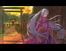 廃神社跡に夕日が沈む / 初音ミク