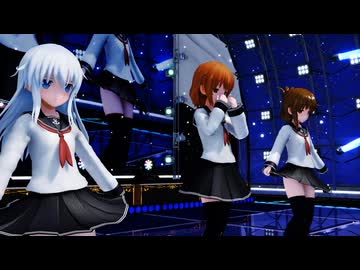 【ＭＭＤ】ぽっぴんジャンプ　響　電　雷　【Ray-MMD1.52　ぱんつ注意】