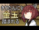 妹きりたんに金玉を踏まれる