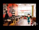 マクドナルドに来たクラウドとティファ