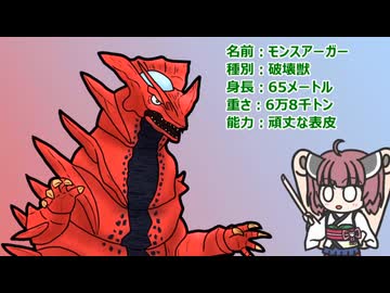 【ウルトラ怪獣大百科】10秒でわかるモンスアーガー【東北きりたん解説】