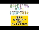 恋愛で付き合いたいMBTIランキングTOP5