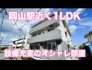 岡山駅近くのインテリア部屋 プリエールsaya 1LDK岡山市北区南方