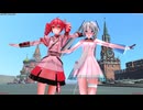 全年齢向【sdPBR480】HBS重音テト_SV＆YYB式初音ミク10thで「テトリス」【MMD/1080p/60fps】
