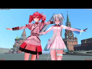 全年齢向【sdPBR480】HBS重音テト_SV＆YYB式初音ミク10thで「テトリス」【MMD/1080p/60fps】