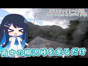 【ソフトウェアトーク車載 ぶらり気ままなバイク旅】雨中の柳沢峠を走るだけ