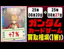 ガンダムカードゲーム 買取相場《149枚/週》｜08月20日～08月27日 ＜50円以上騰落＞ #GCG #gundam #Newtype Rising