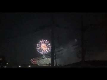 花火が見えたよ