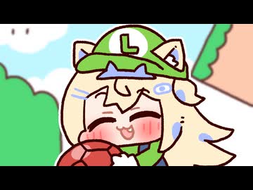 スーパーマリオワールドなフワワ□【FUWAMOCO / フワモコ / ホロライブ手描き切り抜き / Hololive EN】