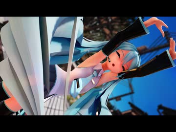 【MMD】Giga - プレイ ft. Miku【柴田式初音ミク】パ〇ツ見えてないのにデバイス制限するなっ！