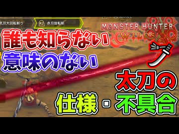 誰も知らない太刀の仕様・不具合
