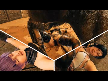 人狼に蹂躙されるくノ一達