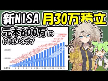 新NISA本気の積立してたら今いくら？【ずんだもん解説】