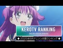 アニソンランキング　2025年8月【ケロテレビランキング】