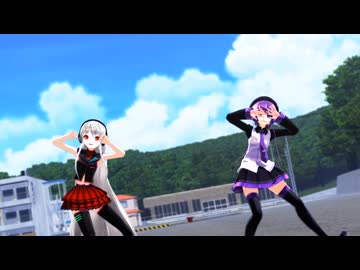 【MMD】健音テイ・デフォ子でしろくまダンス【UTAUカバー】