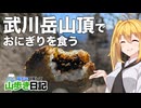【ゆる登山】2025年2月雪残る武川岳に登り、山頂でおにぎりを食う