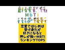 恋愛ではじめは受け身だが好きになると押しが強いMBTIランキングTOP5