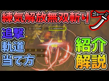 無双斬りの追撃の軌道と当て方の紹介・解説