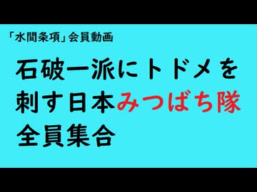 第1004回緊急動画『石破一派にトドメを刺す日本みつばち隊全員集合』【「水間条項」会員動画】