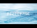 flowing transparent cloth on water surface, 3d rendering.