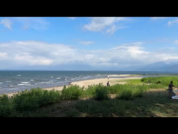 福島県　猪苗代湖南岸　舟津公園の様子　2025　0830