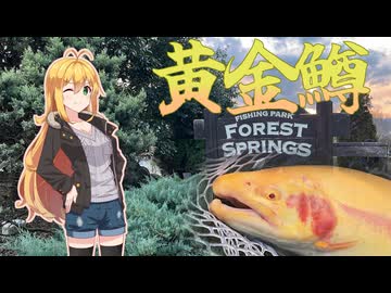 【CeVIOフィッシング】金色のマスを釣る【開成水辺フォレストスプリングス】