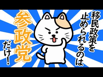 移民政策を止められるのは参政党だけ！