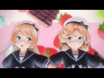 【MMD艦これ】つかさ式J級姉妹で「テトリス」