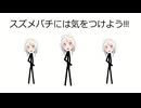 スズメバチに刺されるこ