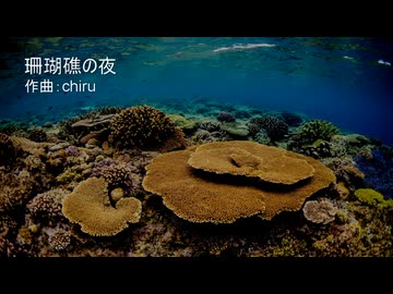 【素材BGM】  ひんやりまったり不思議な気分「珊瑚礁の夜」【フル×２】