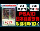 PSA10〈日本語ポケカ〉平均取引相場《105枚/1日》｜09月17日～09月18日 ＜200円以上騰落＞