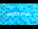 Abstract Swimming Pool Bottom Caustics Ripple And Flow With Waves Background.