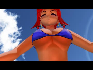 美鈴さんと浜辺ではじめての【東方MMD】