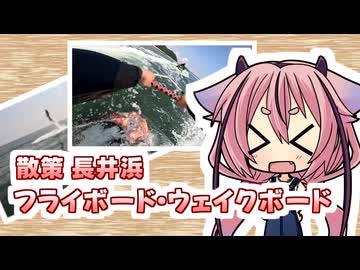 散策　長井浜フライボード・ウェイクボード【A.I.VOICE 鳴花ヒメ】