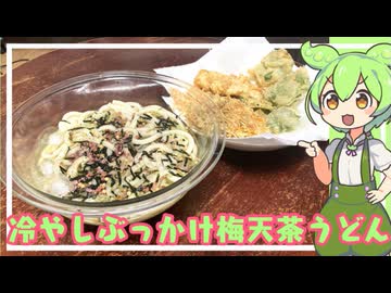 冷やしぶっかけ梅天茶うどん【VOICEVOX】