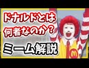 【ランランルー】ニコ動で流行った「ドナルド・マクドナルド」とは何なのか？【ミーム解説】