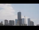 Mumbai City Skyline With Construction Cranes In India