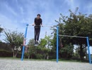 スーパー懸垂77回(1セット)筋トレ風景　おっさんのトレーニング 耐久動画2025年9月22日