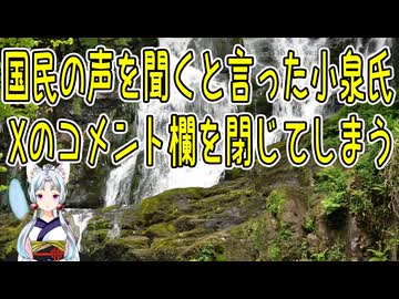国民の声を聞く小泉氏、X（旧ツイッター）のコメント欄を封鎖し、コメント出来ないように！【きょうの気になる詩。】