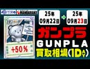 ガンプラ 買取相場《38点/1日》｜09月22日～09月23日 ＜100円以上騰落＞ #ガンダム #プラモデル