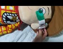 トイストーリーのウッディに緑色のスカウターを装着してみた。TOY STORYのWoddyだよ！