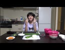 【夏休みの宿題：家庭科】１品目の料理（長芋ときゅうりｎ梅肉和え）を作るあい♥切って和えるだけなので超！簡単♬